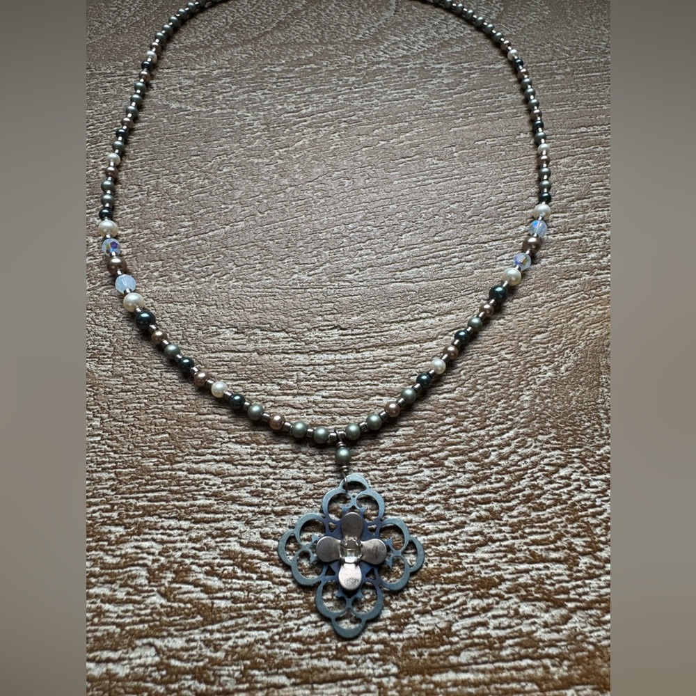 Holly Yashi Multi-Color Beaded Necklace with Pendant